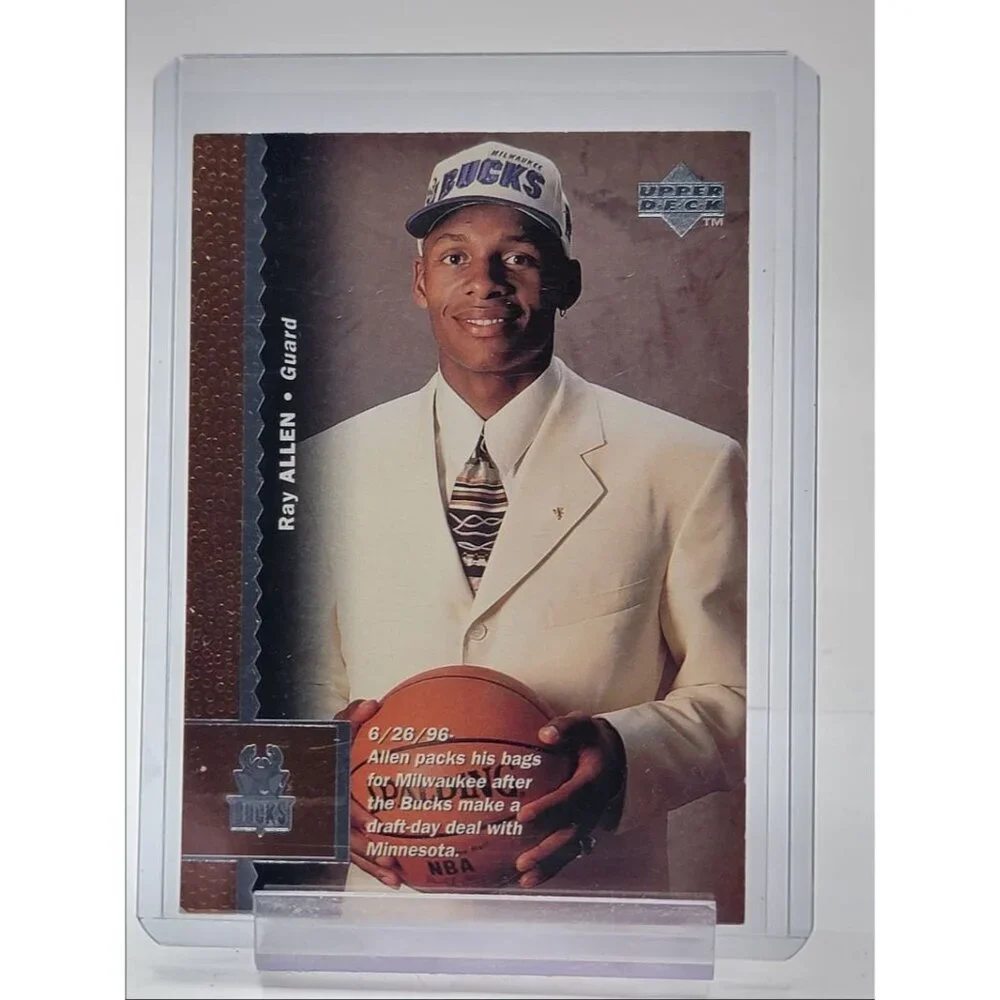 RAY ALLEN 1996-97 UPPER DECK ROOKIE MILWAUKEE BUCKS RC Q1880